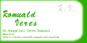 romuald veres business card
